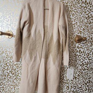 Soft sweater jacket zig zag stripe